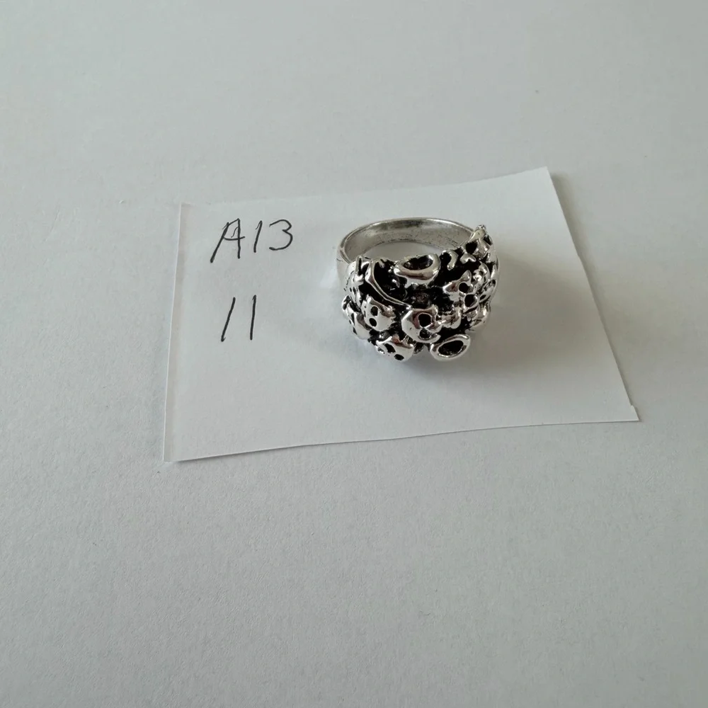 biker rings for men Size 11 Stainless‎ Steel New